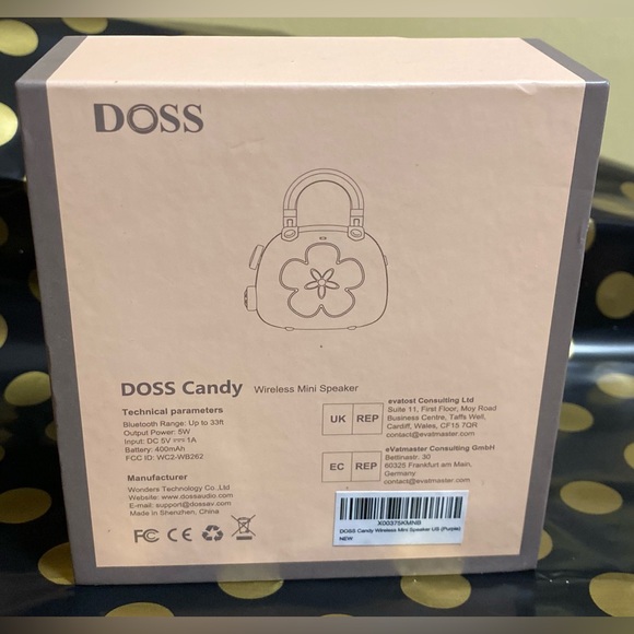 Doss Candy Mini Portable Bluetooth Speaker Mighty Sound Purple Brand New - Picture 9 of 11